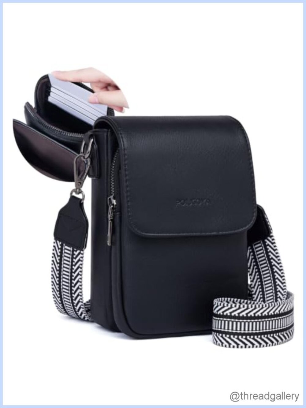 Small Vegan Leather Crossbody Purse for Women Cell Phone Bag